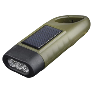 Portable Multifunctional Emergency Flashlight Hand-crank Solar Charging