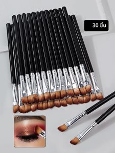 30ชิ้นใหม่แปรงอายแชโดว์บางเฉียบเคียวในแนวทแยงแปรงแต่งหน้าแนวนอนไหมแปรงแปรงคิ้ว