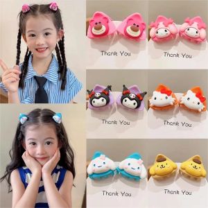 Sanrio họa tiết hoạt hình kẹp tóc dễ thương trẻ em kẹp nhỏ tai mèo cô gái Phụ kiện tóc