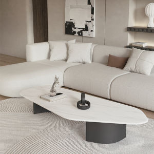 Modern Minimalist Rock Plate Tea Table Living Room Home Use Luxury Small Apartment High-End Net Red Style Tea Table Desk