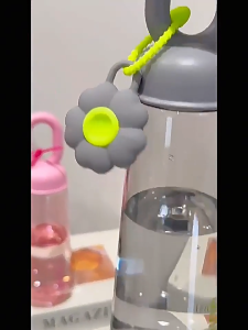 Botol Minum Tumbler 500ML Transparan Bottle Aesthetic Portable Anti Tumpah Tempat Air Minum PH C1369