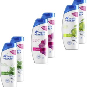 แพ็ค 2 ขวด แชมพู เฮดแอนด์โชว์เดอร์ แชมพูขจัดรังแค สูตรเย็น คูล เมนทอล แอปเปิ้ล เฟรช สมูธแอนซิลกี้ Head & Shoulders 65 มล.