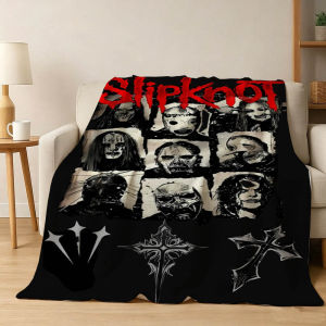 Bandai | 3D Music S-Slipknot-S-B-Band Album Flannel Blanket Soft Throw Blanket Art For Home Decor Bedroom Bed Sofa Picnic Fans Gifts
