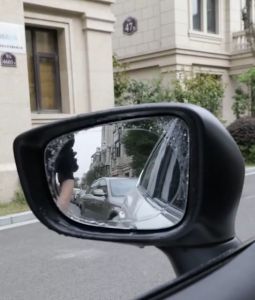 2PCS Universal Rainproof Nano Hydrophobic Car Side Mirror Window Anti-Fog Film Anti Glare