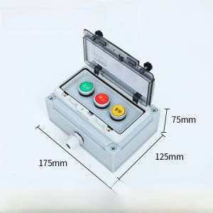 Outdoor Waterproof Button Control Box Switch Box Emergency Stop Start Box Self Reset Wiring Box Shijia Electronic Components