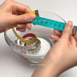 Meteran Jerman Bisa Digulung dan Dikancing 150cm / Meteran Jahit Baju Ukur Kain Tahan Air / Meteran German Quality Kualitas Bagus