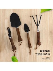 Flower Planting Tool Garden Small Shovel Soil Digging Vegetable Home Fertilizing Three-Tooth Rake Pot Cultivation Succulent Flower Shovel Iron Shovel