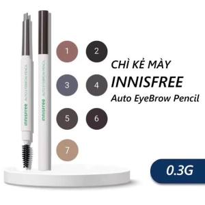 Chì Kẻ Chân Mày Innisfree 2 Đầu Kẻ Chân Mày Với Đủ Màu Innisfree Auto EyeBrow Pencil 0.3g