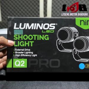 Luminos Lampu Led Sorot Tembak Laser Q2 Pro Warna White Yellow Blue Motor Universal
