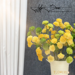 Cúc Tổ Ong Nhí Nhựa 3N bó hoa trang trí tiệc sự kiện. Hoa Lụa LyLy Decor