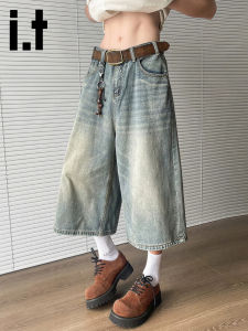 izzue | Retro Style American Casual Jeans Shorts