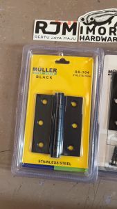 MULLER Engsel bearing stainless hitam 3 4 5 inch BC pintu jendela