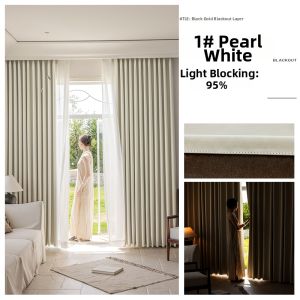 Lightproof Heat Insulation Sunscreen Curtaining Fabric