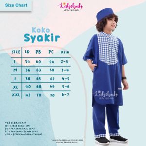 LABEBAH SET KOKO PAKISTAN ANAK COWOK 2-7 TH SYAKIR KEMKO PENDEK BAHAN IMA PLATINUM FREE PECI