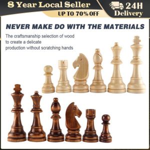 Same Day Delivery: 32pcs Chess Set & Wooden Chess Pieces