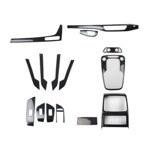 Suitable for Right Rudder 17-24 Audi A4 B9 Restoration Carbon Fiber Pattern Interior Front Desk Gear Decorative Paster