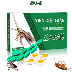 Thuốc diệt gián sinh học AMB Viện Hàn lâm khoa học Việt Nam diệt tận gốc tất cả các loại gián hiệu quả an toàn