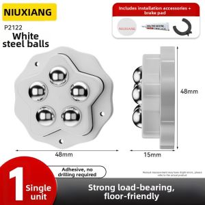 Adhesive Noiseless Omnidirectional Caster Rollers