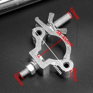 Aluminum Alloy Buckle Cross Universal Buckle Scaffold Buckle round Tube Connection Buckle Stage Lamp Hook Single Buckle Double Ring Buckle