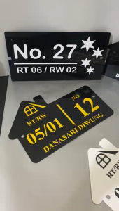 YS CUSTOM NOMOR RUMAH AKRILIK / ACRYLIC / PAPAN NOMER RUMAH AKRILIK