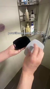 Silicone Shower Body Brush | Exfoliating Bath Scrubber for Back & Skin | Soft Massage Cleaner | Hygienic Durable & Easy to Hold