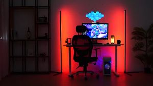 [Original 24 hours delivery] 120CM Smart RGB Floor Lamp 5W USB Remote&APP Control Stage Light Disco Light Home Corner Light