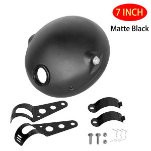 Motorcycle LED Headlight Housing 7 Inch Retro Modified Headlight Base LED Headlight Shell Base Shell Lighthouse HeadLamp Cover