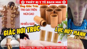 Bộ Cốc Giác Trúc - Ống Giác Hơi Tre Trúc Nhiều Size