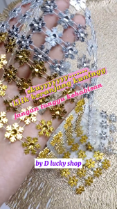 Diamond Aplikasi Renteng Payet Motif Bunga 4 baris per 50 cm