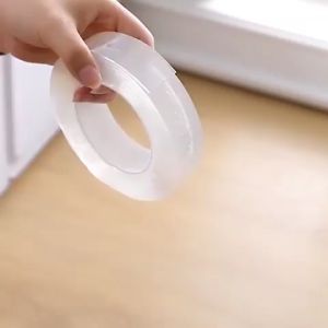 NANO DOUBLE TAPE DUA SISI SERBAGUNA/ DOUBLE TAPE BENING MULTIFUNGSI 1 METER