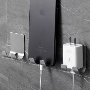 Multi functional bathroom hair dryer holder no punching hair care tool holder adhesive wall mounted hair salon tool