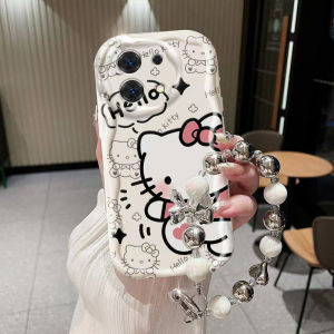 Cute Line Dog Cartoon Silicone Protective Phone Case for Redmi Note13R pro plus Fashionable Bracelet Anti-Fall Shock Absorption