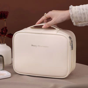 1pc Makeup Bag Hand-held Large Capacity Multi-layer Classification Storage Bag Portable Travel Toiletry Bag Cosmetics Organizer