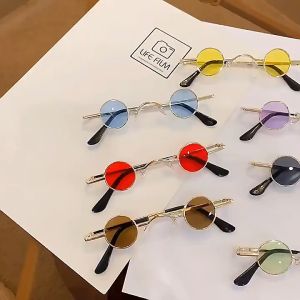 Kacamata Wanita Bulat Kecil Fashion Korean Style 6639 Simple Warna Warni Murah BRG