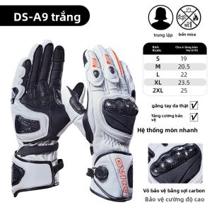 DUHAN | Găng Tay Đua Xe Máy Da Sợi Carbon Dành cho Tất Cả Các Mùa