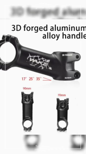 17° 25° 35° WAKE Degree Bicycle Stem Ultralight Bicycle Stem Mountain Road Bike Stem for 31.8mm Handlebar Negative Stem for Mtb Wake Stem