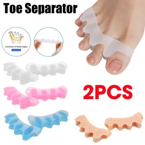 1Pair Toe Spreader Separator Silicone Hallux Valgus Bunion Correction Pain Relief