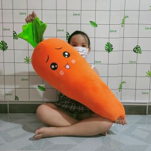 [MIỄN SHIP] GẤU BÔNG HÌNH CỦ CÀ RỐT GỐI ÔM CỦ CÀ RỐT SIZE LỚN GỐI ÔM CHO BÉ MẪU GIÁO CHO BÉ MỀM MỊN GIÁ RẺ