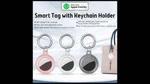 Tags Case Shockproof & Waterproof Secure Tracker Holder Tag Keychain Anti-Lost Shockproof Protective Case for Tag for Pet Tracking Bags Kids Keys Luggage