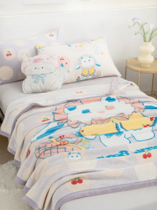 Cute Cartoon Super Soft Flannel Blanket