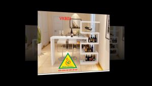 Quầy bar mini kết hợp tủ rượu VKB01 ( không kèm ghế) - Nội thất lắp ráp
