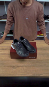 Nazreal Footwear - Sepatu Sneakers Full Black / Sepatu Kets Casual Pria Aziel Full Hitam APN004