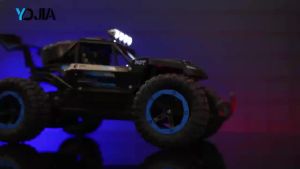 JJRC | A 1:14 scale all-terrain 2.4G four-wheel drive RC off-road vehicle with LED lights and a shock-resistant chassis alloy toy car