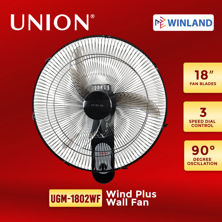 Union by Winland 18inches Windplus Wall Fan / Electric Fan UGM1802WF