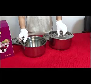 FR-C1232 Stock Pot 5IN1 Panci Set Stainless Steel dengan Tutup Serbaguna / Rantang Susun Mangkok Sup