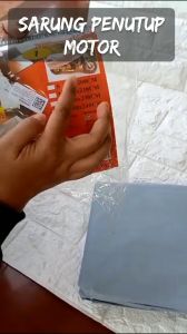 Cover Sarung Penutup Pelindung Motor Sepeda Bahan Parasut 230x100x130cm Size L Waterproof Anti Air