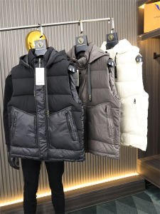 เสื้อกั๊กผ้าฝ้ายสำหรับผู้ชายในช่วงฤดูหนาว ทรงหลวม สไตล์ลำลอง สำหรับเล่นกีฬากลางแจ้ง ทรงเข้ารูป แขนกุด ปกป้องส่วนบน