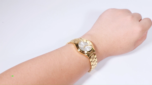 Jam Tangan Wanita Analog SKMEI 1620 Gold Water Resistant 30M