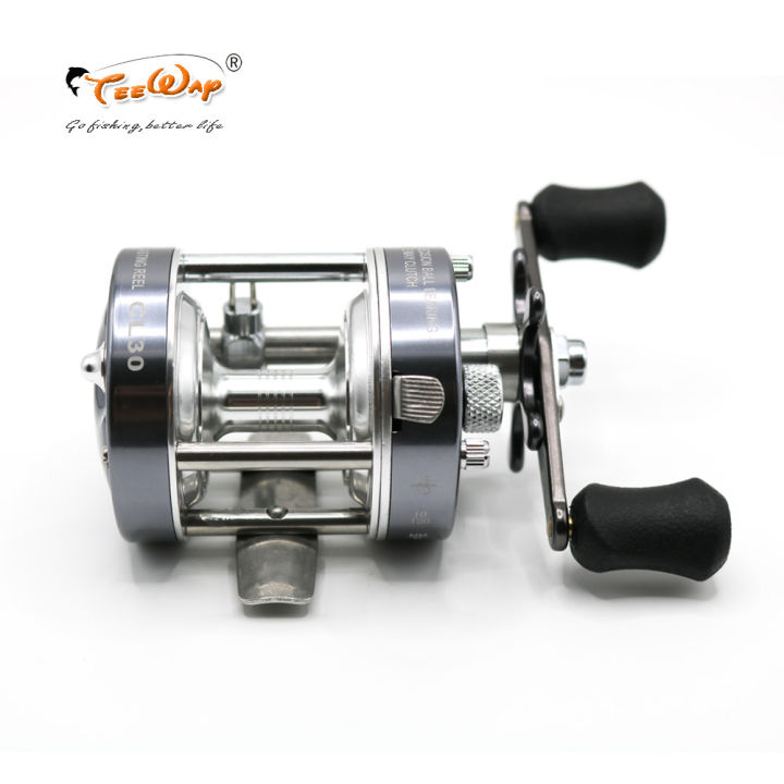 Mingyang Cl30 Fishing Reel Blackening Wheel Fishing Wheel All Metal Micrometer Drum Deep Spool Lure Synchronous Line Gauge Long Cast Wheel
