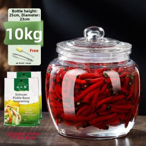 Thickened Sealed Glass Pickling Jar